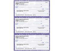 Park Avenue Desk Register Checks (Lavender)