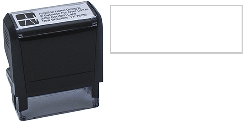 4 Line Self-Inking Stamp with Logo