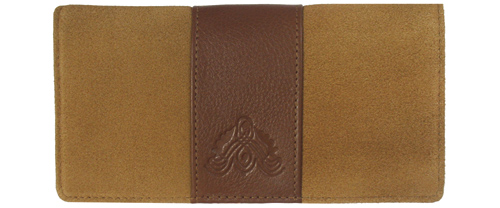 Antique Embossed Brown Leather Cover