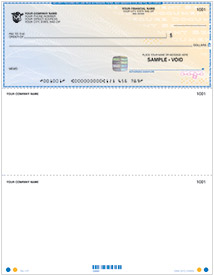 High Security Laser Multi-Purpose Top Check With Lines